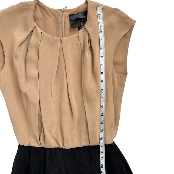 MAX MARA PIANOFORTE COLLECTION PURE SILK EVENING JUMPSUIT OVERALL NEW WOMEN Sz 8 - Picture 8 of 16